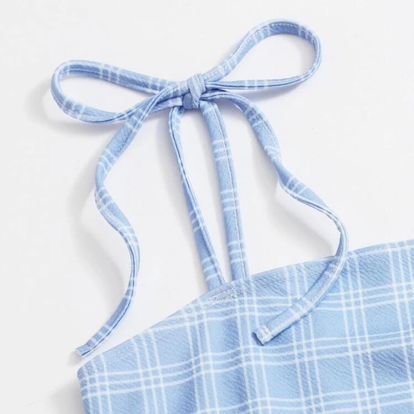 💥KNOT STRAP PLAID BODYCON DRESS - NWT💥 - Picture 5 of 8